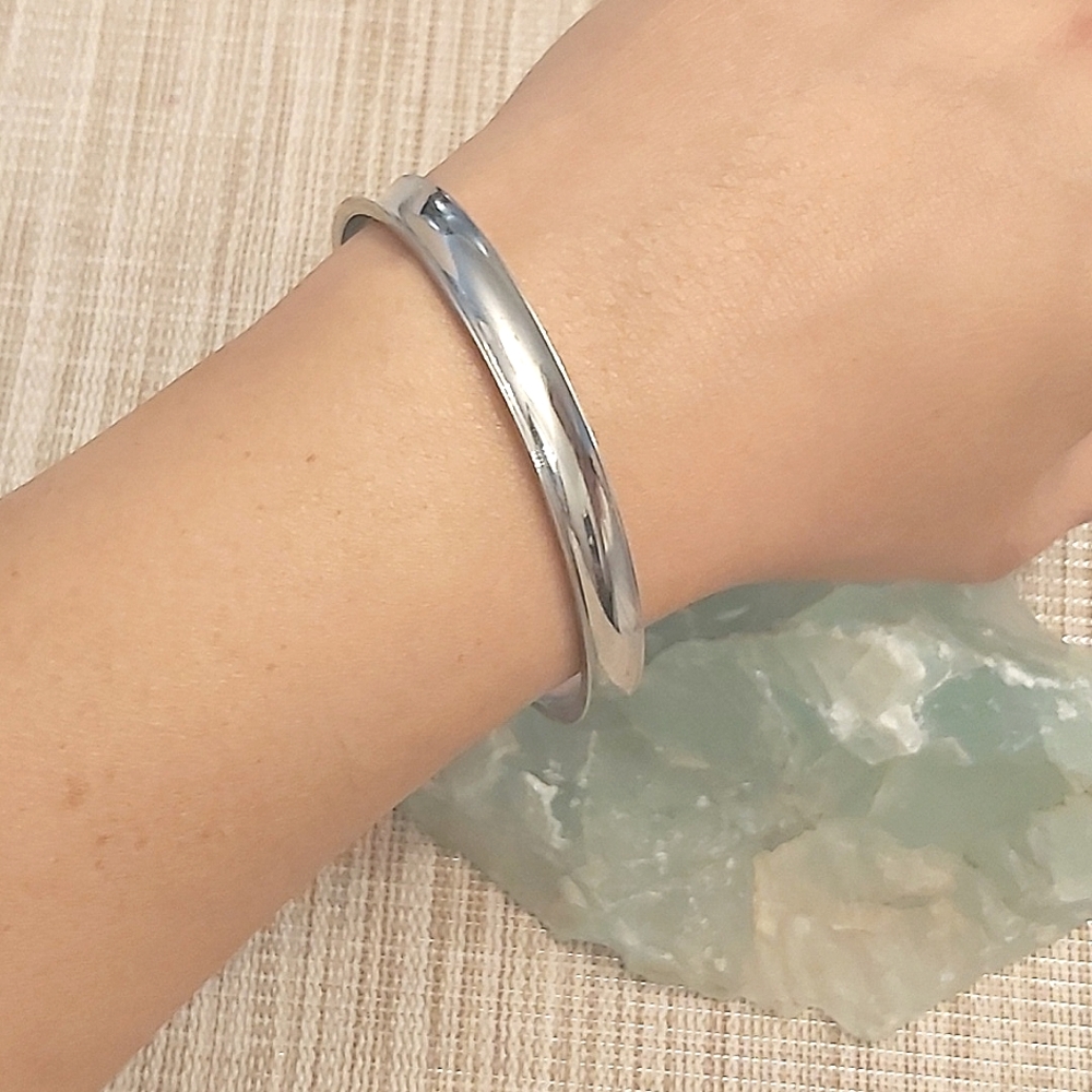 Ashley Bridget silvertone cuff bracelet